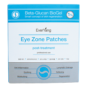Успокаивающие после процедурные патчи Beta-Glucan BioGel 1% EYE ZONE PATCHES Post-Treatment EVERYANG