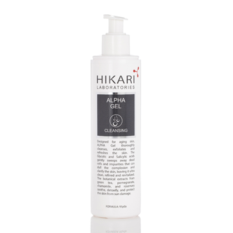 Очищающий гель сияние кожи Alpha Gel HIKARI