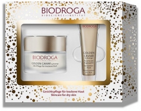 Подарочный набор «Золотая икра» для сухой кожи / Golden Caviar Gift-Set dry skin filled with: 24h Care- Dry Skin, 50 ml + Eye Care, 15ml BIODROGA