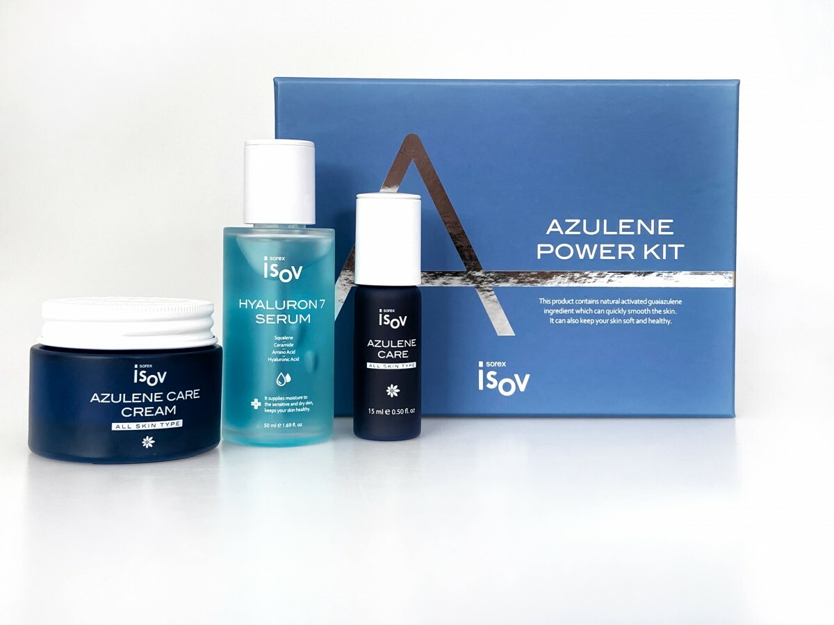 Набор для интенсивного восстановления кожи Azulene Power Kit SOREX ISOV