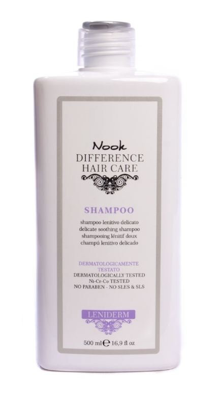Шампунь успокаивающий для чувствительной кожи головы Ph 5.2 Leniderm Shampoo NOOK