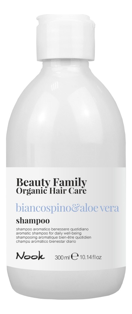 Ежедневный шампунь Shampoo Biancospino & Aloe Vera New Beauty Family 2020 NOOK