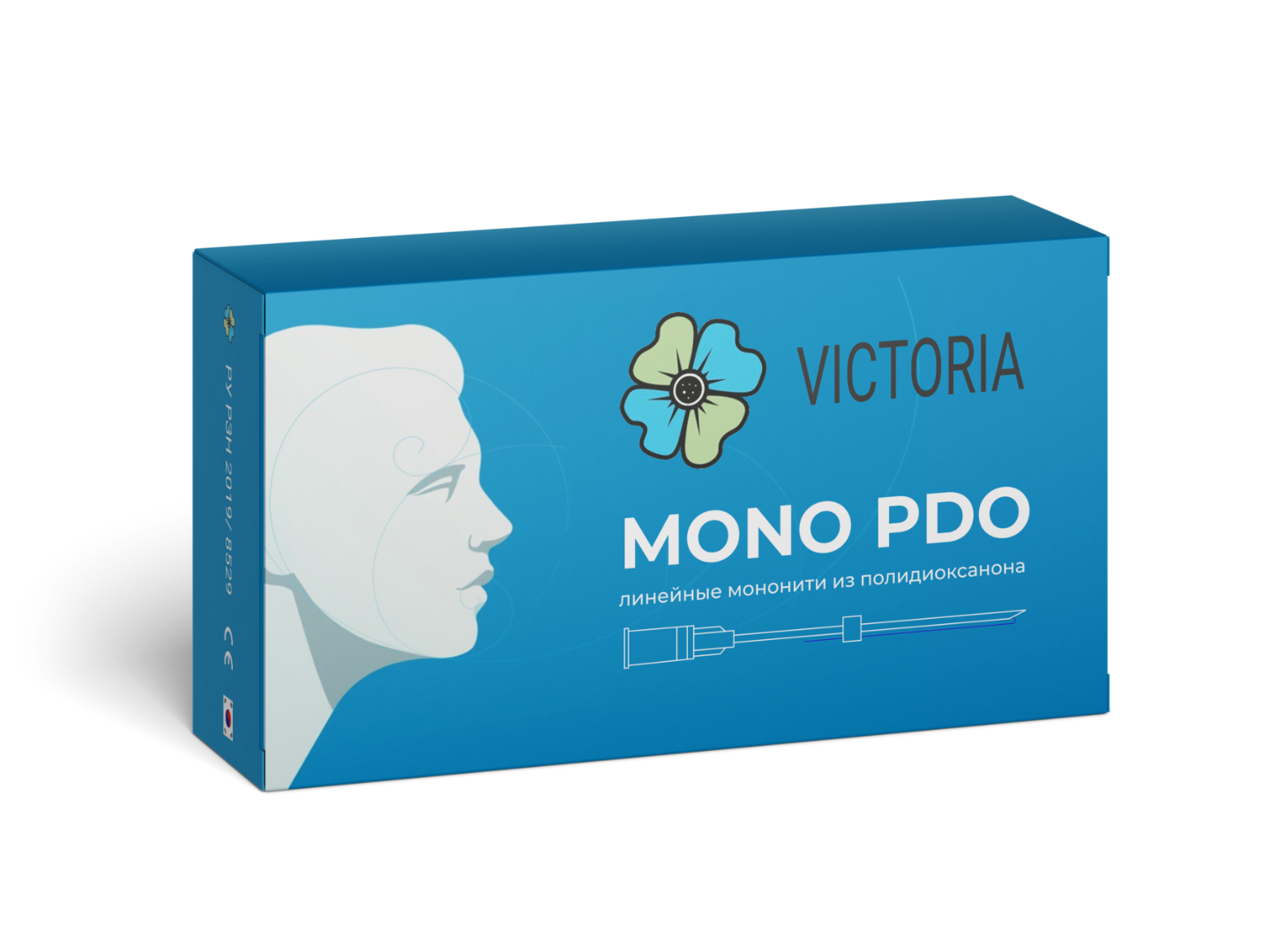 Моно нити из полидиоксанона в стерильном саше PDO (M) VICTORIA
