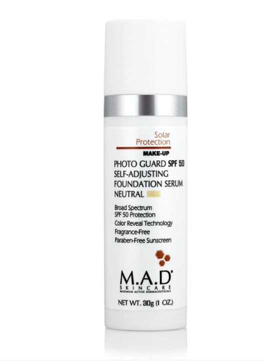 Подстраивающаяся сыворотка-основа под макияж с защитой SPF50 Photo Guard SPF 50 Self Adjusting Foundation Serum M.A.D SKINCARE