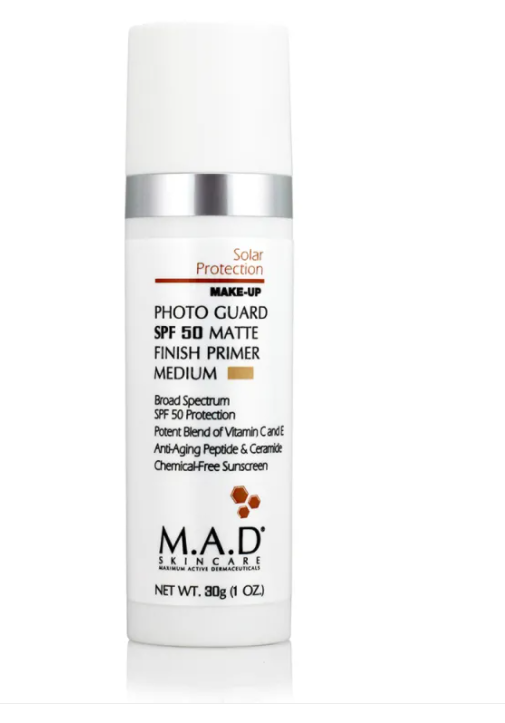 Матирующий крем-праймер с защитой SPF 50 Neutral Photo Guard SPF 50 Matte Finish Primer Neutral M.A.D SKINCARE