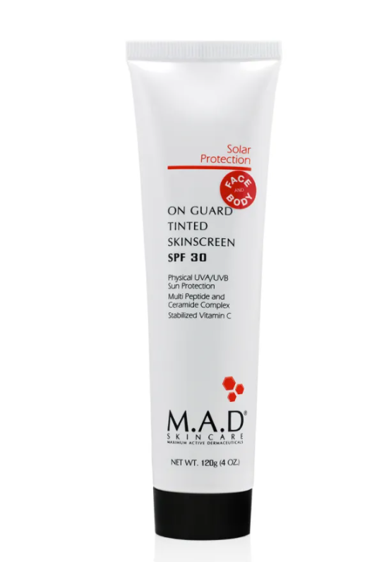 Защитный маскирующий крем для лица и тела SPF 30 On Guard TINTED Skinscreen M.A.D SKINCARE