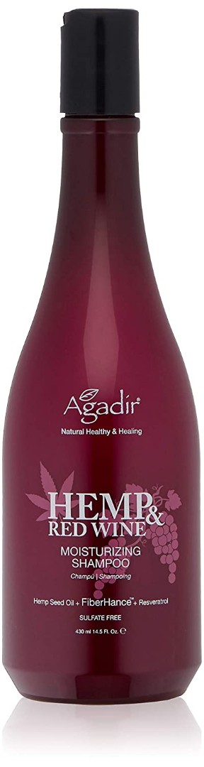 Увлажняющий шампунь Hemp & Red Wine Moisturizing Shampoo AGADIR