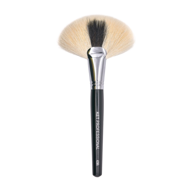 Профессиональная большая веерная макияжная кисть из козы d.23/9 KET PROFESSIONAL