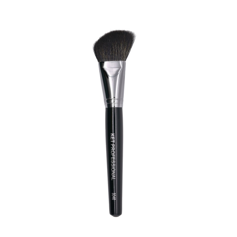 Профессиональная скошенная кисть из енота для макияжа d.27/8 KET PROFESSIONAL