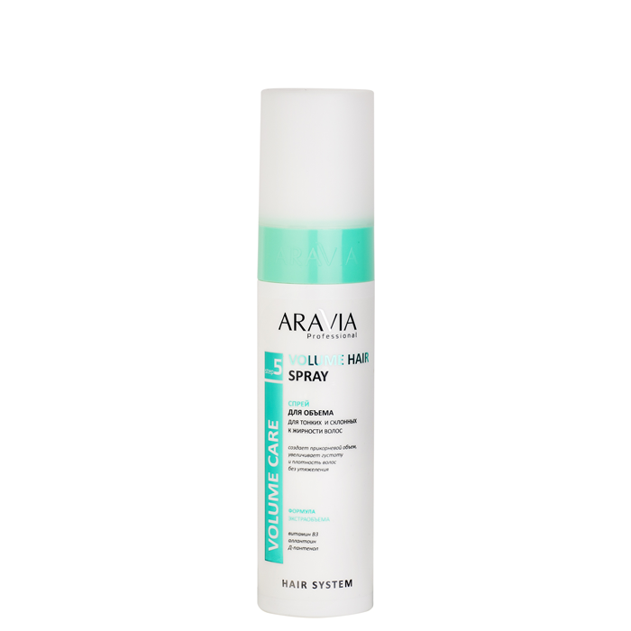 Спрей для объема для тонких и склонных к жирности волос Volume Hair Spray ARAVIA