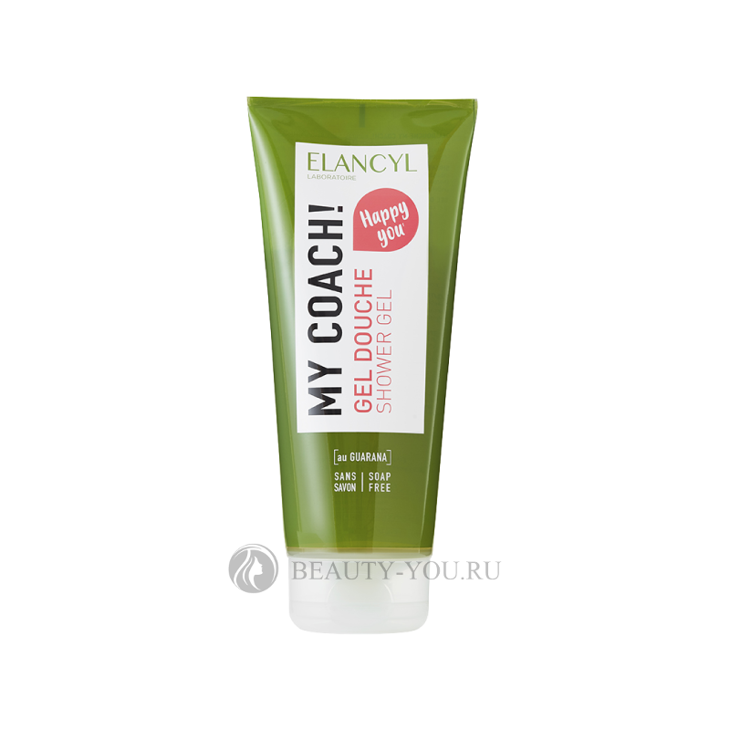 Мой Коуч! Тонизирующий гель для душа (без мыла) My Coach! Shower Gel Elancyl CANTABRIA LABS