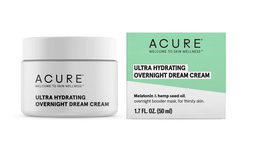 Ночной крем мелатонин и масло семян каннабиса Ultra Hydrating Overnight Dream Cream ACURE