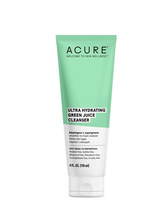 Очищающая крем-пенка зелёный смузи Ultra Hydrating Green Juice Cleanser ACURE