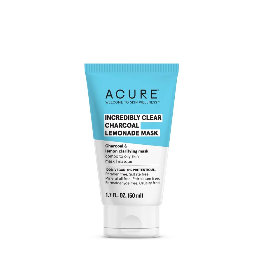 Маска для лица с древесным углем и лимоном Incredibly Clear Charcoal Lemonade Mask ACURE
