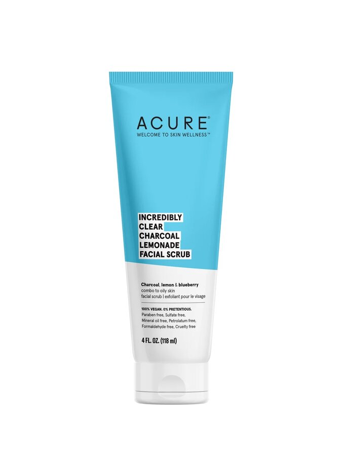 Скраб для лица черника и лимон Incredibly Clear Charcoal Lemonade Facial Scrub ACURE