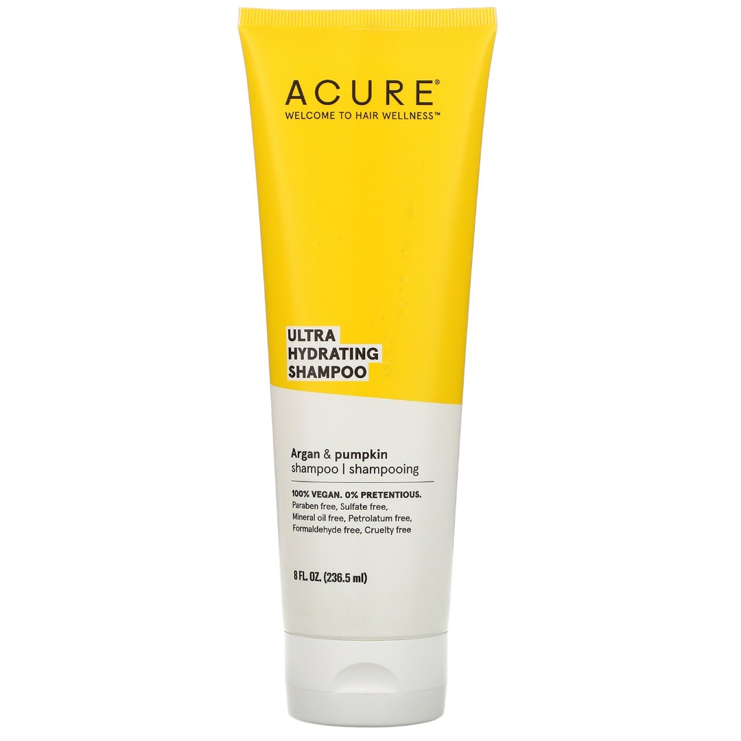 Увлажняющий шампунь с ароматом аргана и тыквы Ultra Hydrating Shampoo - Argan ACURE