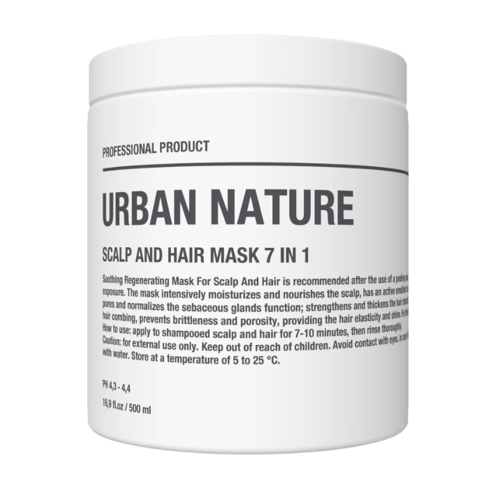 Маска для кожи головы и волос 7 в 1 URBAN NATURE