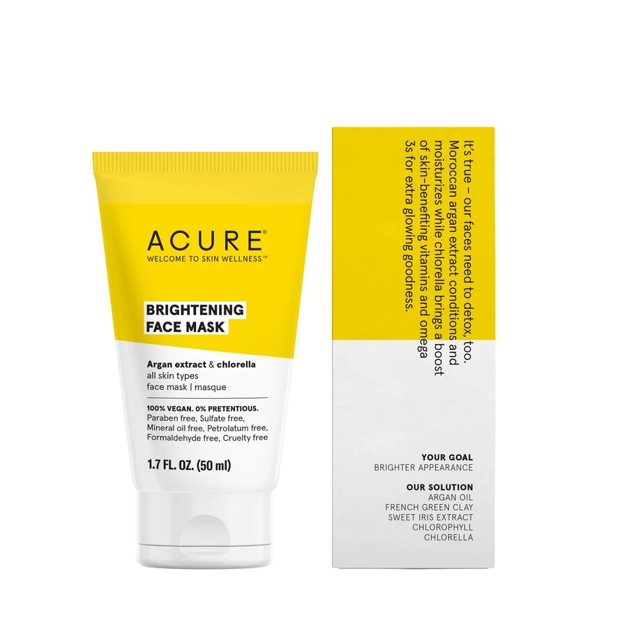 Маска для лица экстракт арганы и хлореллы Brightening Face Mask ACURE