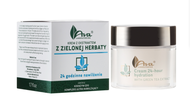 Крем увлажняющий 24-часа с экстрактом зеленого чая Hour Hydration Green Tea Cream 24 AVA LABORATORIUM