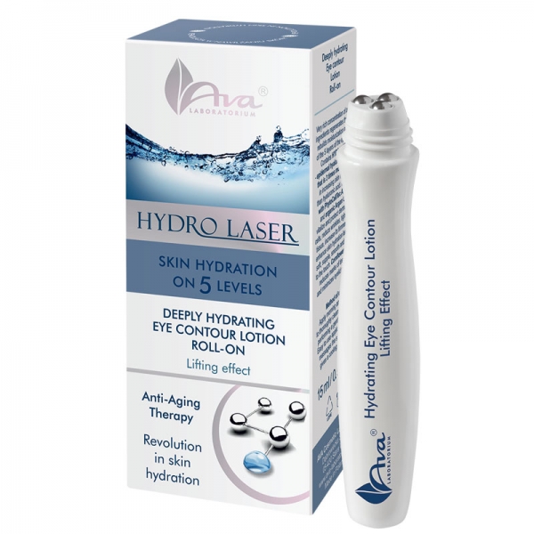 Гидратирующий лосьон для контура глаз с шариковым апликаторм Deeply Hydrating Eye Contour Lotion Roll-On Hydro Laser AVA LABORATORIUM