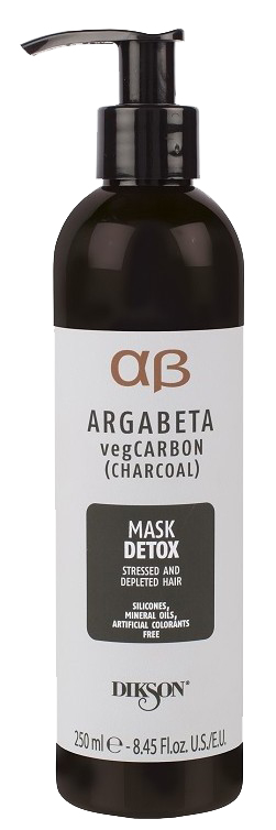 Маска для волос подверженных стрессу Mask Detox Argabeta vegCarbon DIKSON