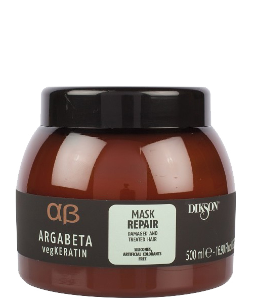 Маска для ослабленных и химически обработанных волос Argabeta vegKeratin Mask Repair DIKSON
