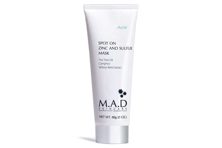 Подсушивающая маска с цинком и серой Spot On Zinc and Sulfur Mask M.A.D SKINCARE