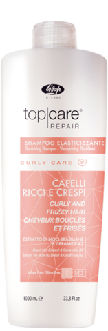 Разглаживающий шампунь для вьющихся и непослушных волос Тор Care Repair Elasticising Shampoo Curly and Frizzy Hair LISAP MILANO