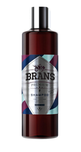 Мужской профессиональный шампунь для волос BRANS PREMIUM