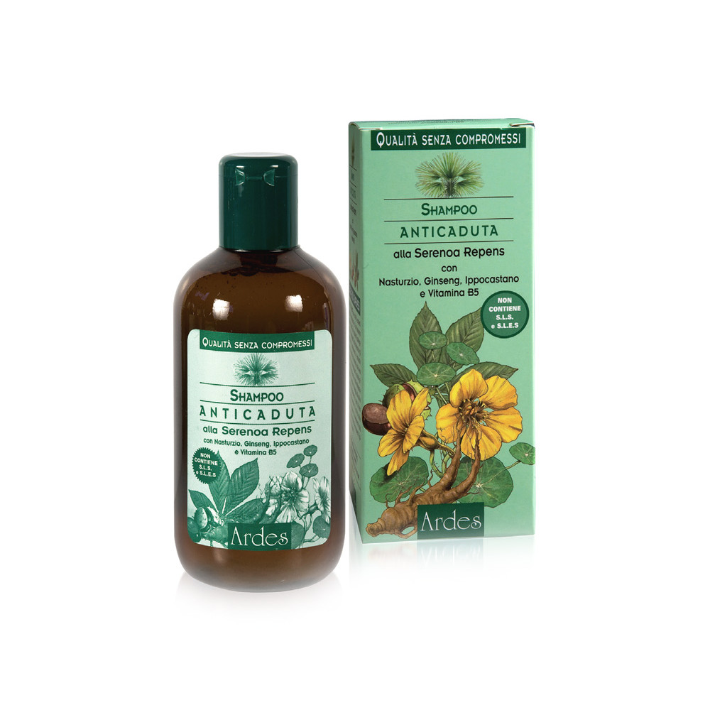 Шампунь против выпадения волос с сереноей ползучей Shampoo Anticaduta alla serenoa repens ARDES
