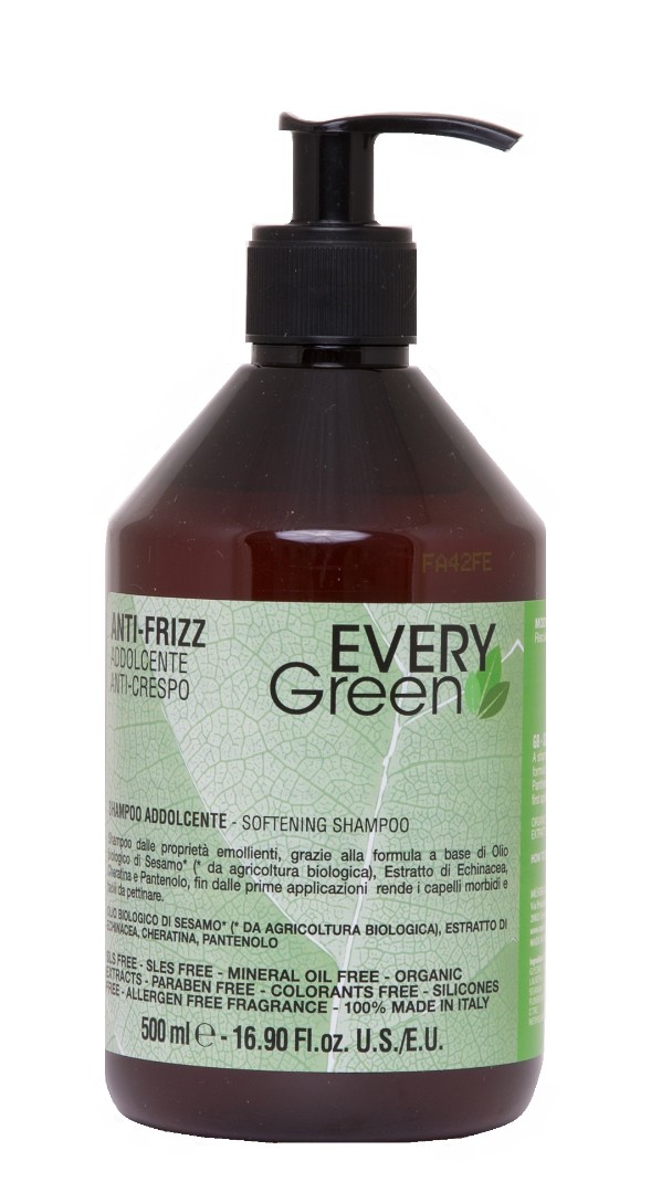 Шампунь для вьющихся волос Anti-Frizz Shampoo Idratante Every Green DIKSON