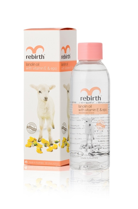 Масло с ланолином, витамином Е и маслом вечерней примулы Lanolin Oil REBIRTH