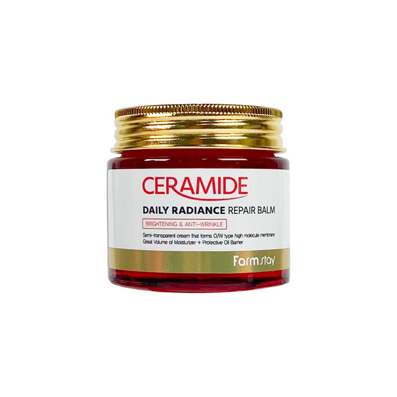 Укрепляющий крем-бальзам для лица c керамидами Daily Radiance Repair Balm FARMSTAY