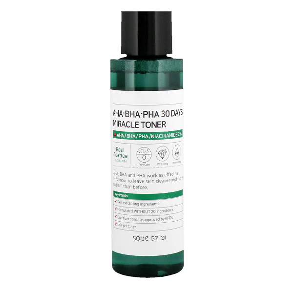 Тонер с AHA/BHA/PHA кислотами для проблемной кожи AHA-BHA-PHA 30 Days Miracle Toner SOME BY MI