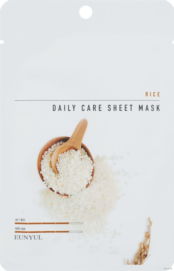 Тканевая маска для лица с экстрактом риса Rice Daily Care Sheet Mask EUNYUL