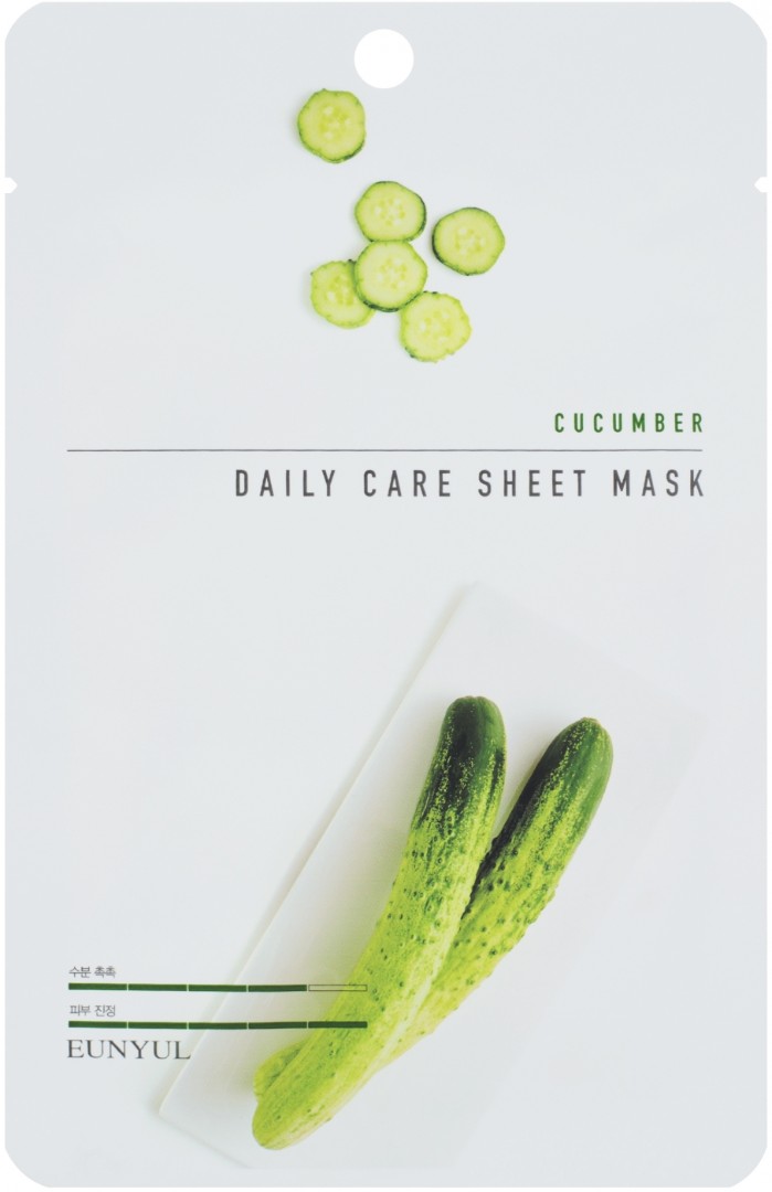 Тканевая маска для лица с экстрактом огурца Cucumber Daily Care Sheet Mask EUNYUL