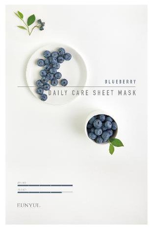 Тканевая маска для лица с экстрактом черники Blueberry Daily Care Sheet Mask EUNYUL