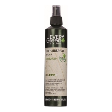 Экологический лак-спрей без газа сильной фиксации Eco Hair Spray No Gas Strong Hold Every Green DIKSON