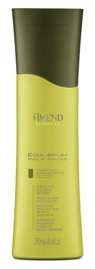 Шампунь для волос, жирных у корней и сухих на кончиках Balancing Shampoo Equilibrium Raiz e Pontas AMEND