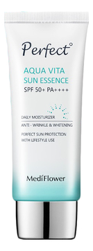 Увлажняющая солнцезащитная эссенция Medi Flower Perfect Aqua Vita Sun Essence MEDIFLOWER