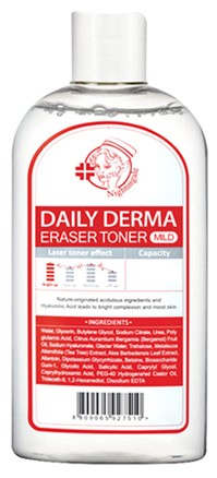 Мягкий тонер-пилинг для лица на основе натуральных кислот Daily Derma Eraser Toner NIGHTINGALE