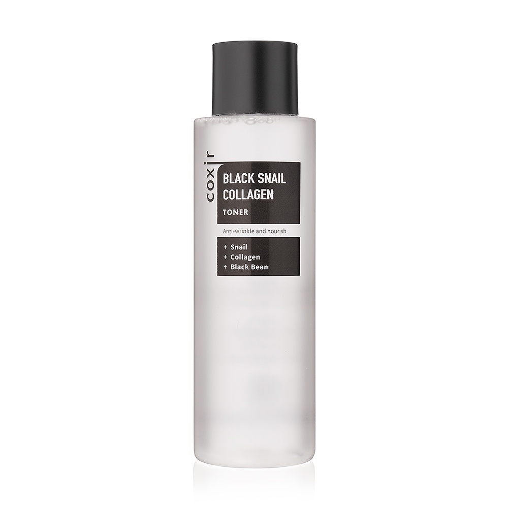 Тонер против морщин с коллагеном и муцином черной улитки Black Snail Collagen Toner COXIR