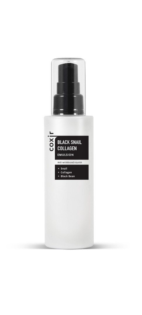 Эмульсия против морщин с коллагеном и муцином черной улитки Black Snail Collagen COXIR