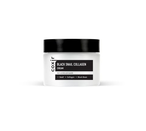 Крем против морщин с коллагеном и муцином черной улитки Black Snail Collagen Cream COXIR