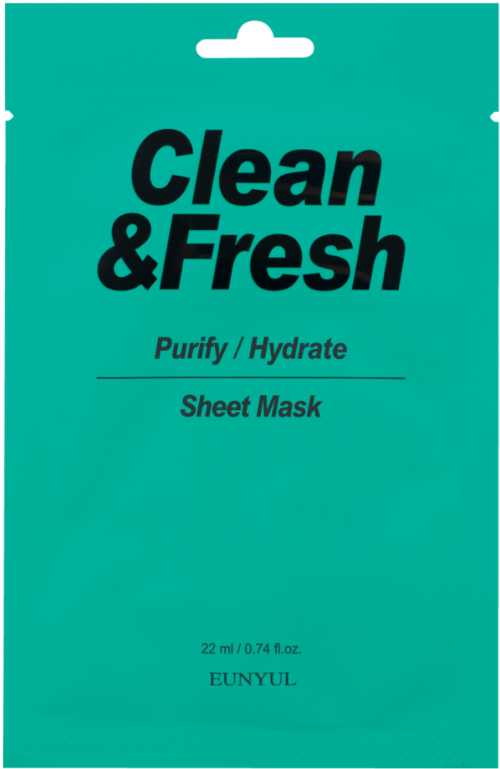 Тканевая маска для очищающего и увлажняющего эффекта Purify Hydrate Sheet Mask EUNYUL