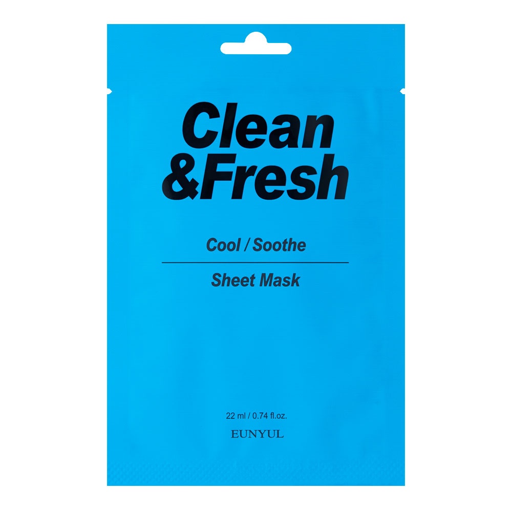 Тканевая маска для охлаждающего и успокаивающего эффекта Clean & Fresh Cool Soothe Sheet Mask EUNYUL