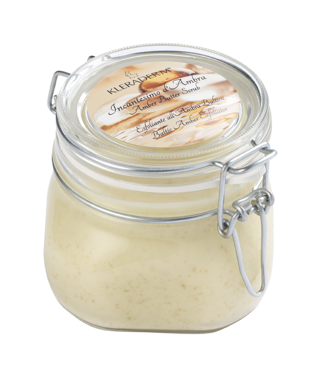 Скраб янтарное масло для лица и тела Amber Butter Scrub KLERADERM