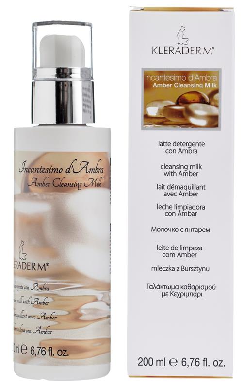 Молочко очищающее с янтарной пудрой Amber Cleansing Milk KLERADERM