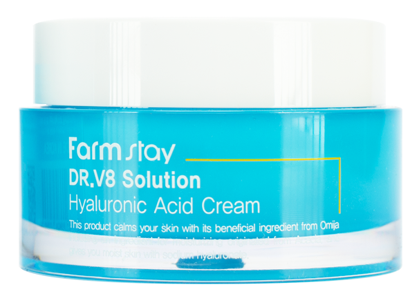 Крем с гиалуроновой кислотой Dr-V8 Solution Hyaluronic Acid Cream FARMSTAY