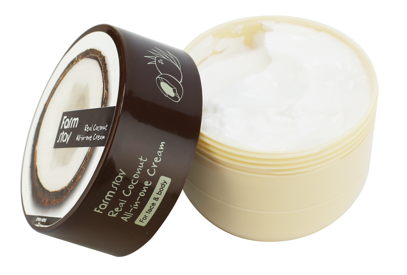 Многофункциональный крем с кокосом Real Coconut All-in-one Cream FARMSTAY